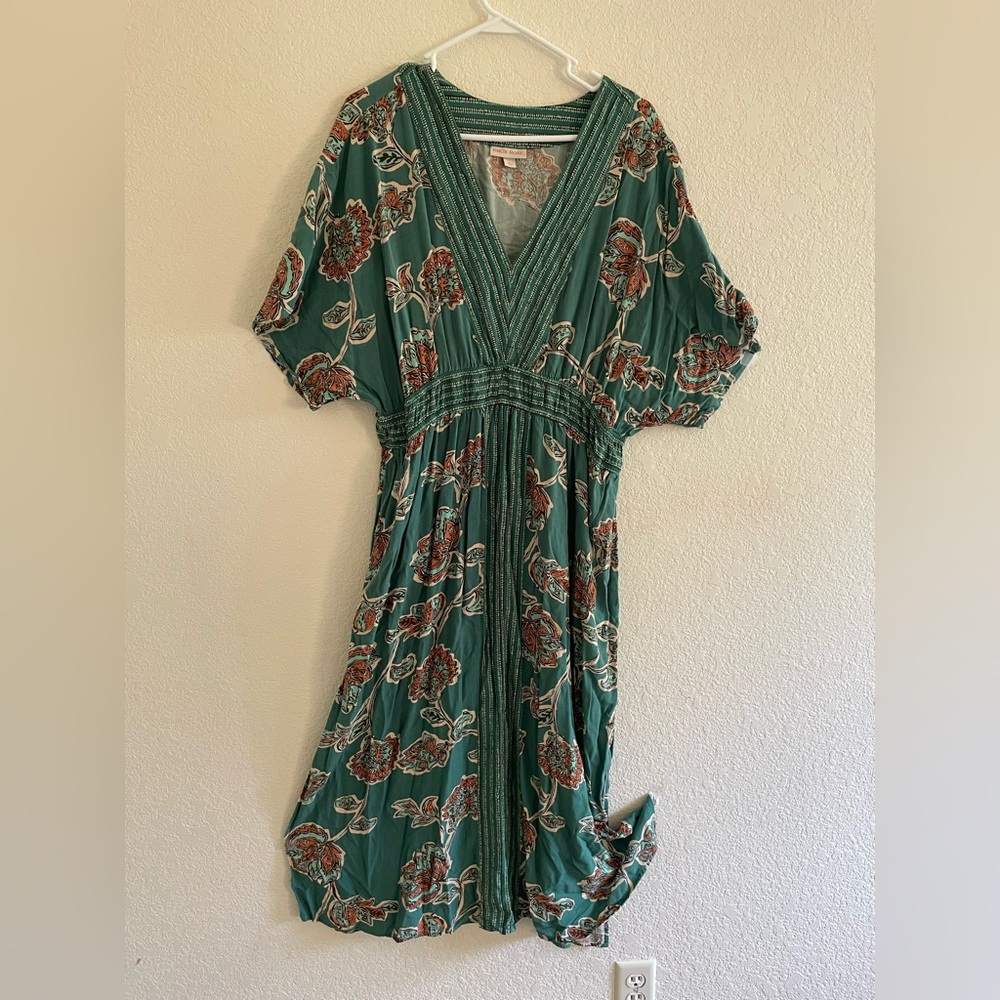 Knox Rose Floral Green Maxi Dress - XL